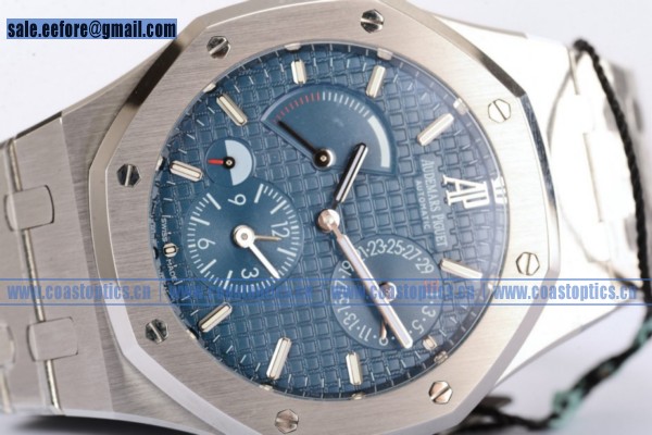 1:1 Replica Audemars Piguet Royal Oak Dual Time Chrono Watch Steel 26120ST. OO.1220ST.02 - Click Image to Close